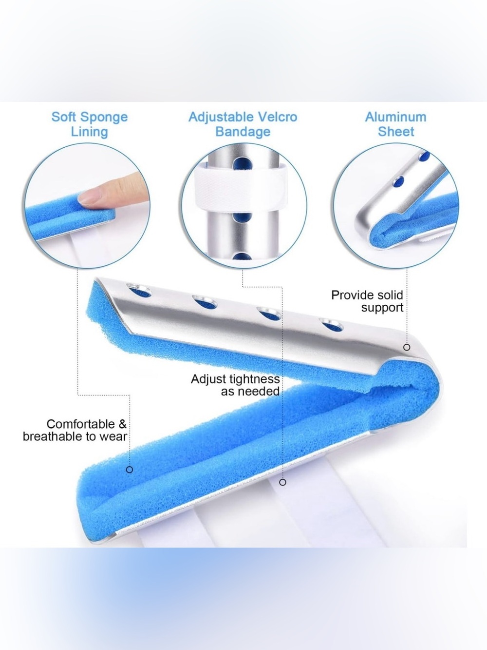 2 Splints Finger Injury Kit - Picture 1 of 3